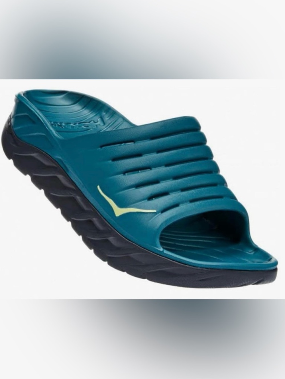 HOKA Men’s Ora Recovery Slides, size 13, blue coral/butterfly